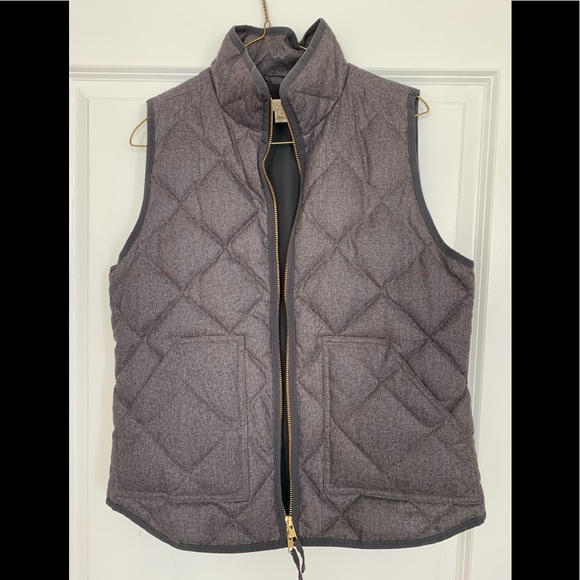 J. Crew Jackets & Blazers - J Crew Grey Puffer Vest